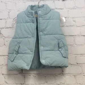 Jessica Simpson Light Blue Puffer Vest size 12M